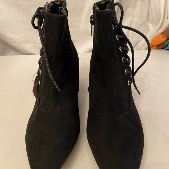 Metaphor black faux suede ankle boots NEW 6 - Picture 2 of 6